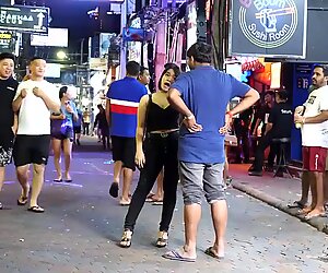 باتايا Ambling شارع الحياة الليلية 2019 (طاي بنات)